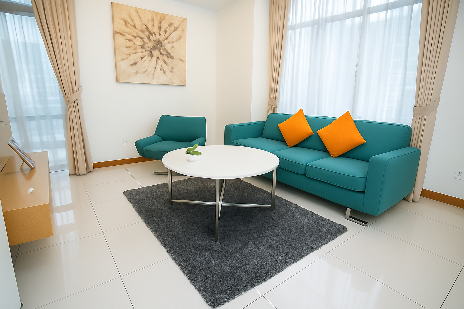 Classic One-Bedroom Living Room